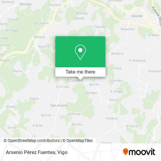 Arsenio Pérez Fuentes map