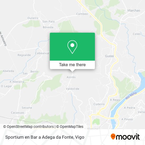 Sportium en Bar a Adega da Fonte map