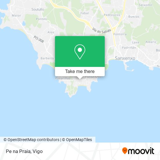 Pe na Praia map