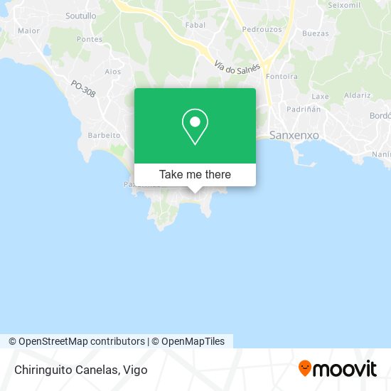 Chiringuito Canelas map