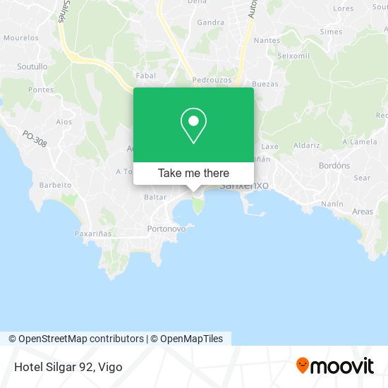 mapa Hotel Silgar 92