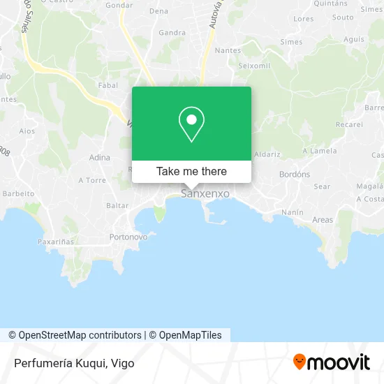 Perfumería Kuqui map