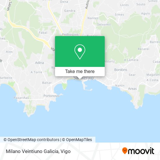 Milano Veintiuno Galicia map