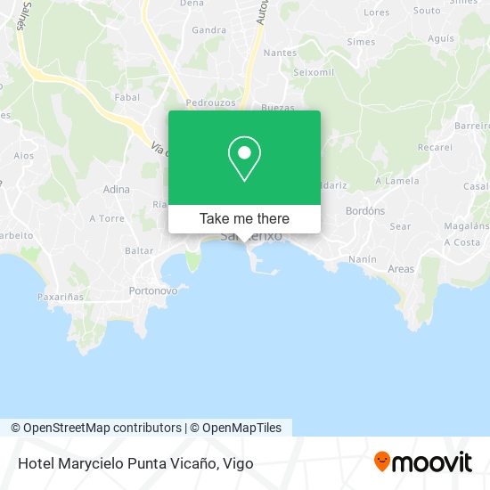 Hotel Marycielo Punta Vicaño map