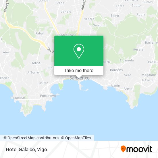 mapa Hotel Galaico