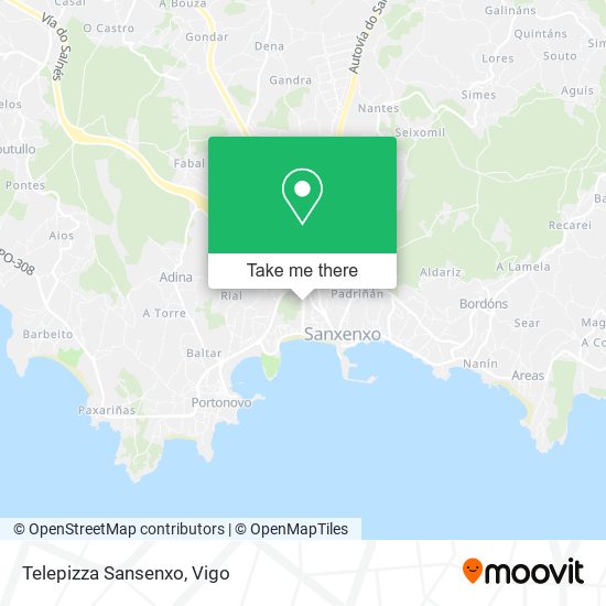 Telepizza Sansenxo map