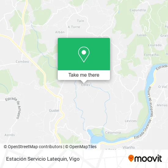 Estación Servicio Latequin map