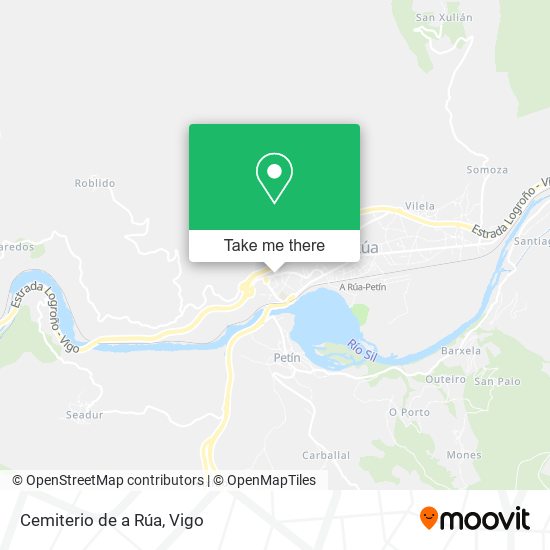 Cemiterio de a Rúa map