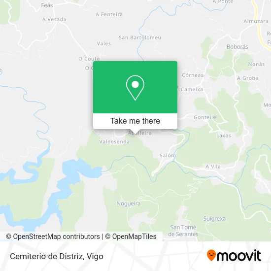 Cemiterio de Distriz map