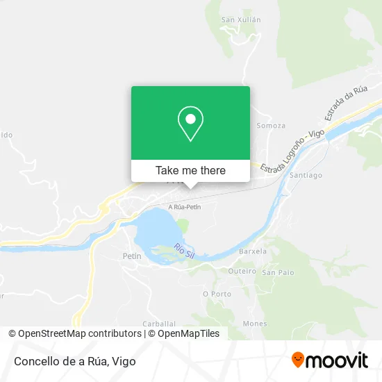 Concello de a Rúa map