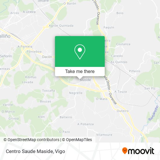 Centro Saude Maside map