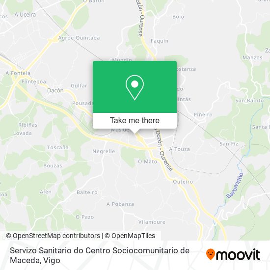Servizo Sanitario do Centro Sociocomunitario de Maceda map