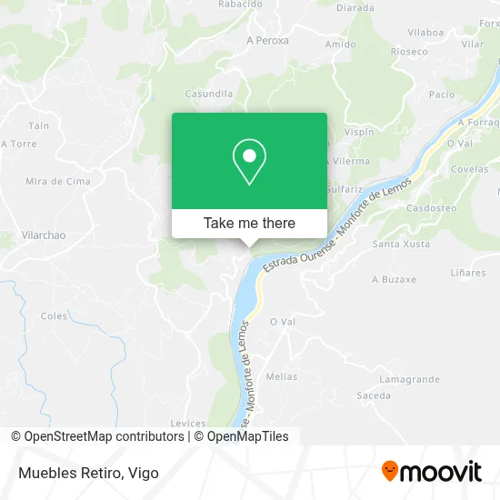 Muebles Retiro map