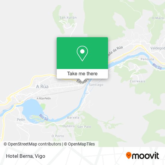 mapa Hotel Berna