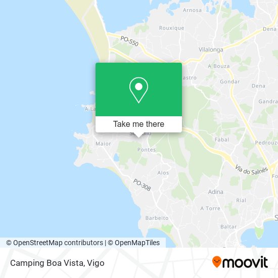 Camping Boa Vista map
