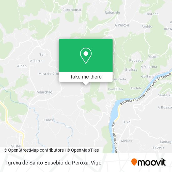 Igrexa de Santo Eusebio da Peroxa map
