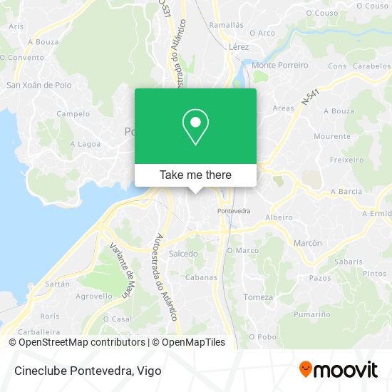 Cineclube Pontevedra map