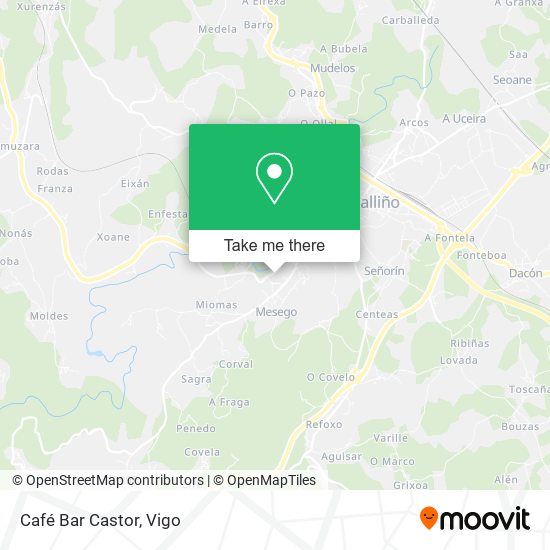 Café Bar Castor map