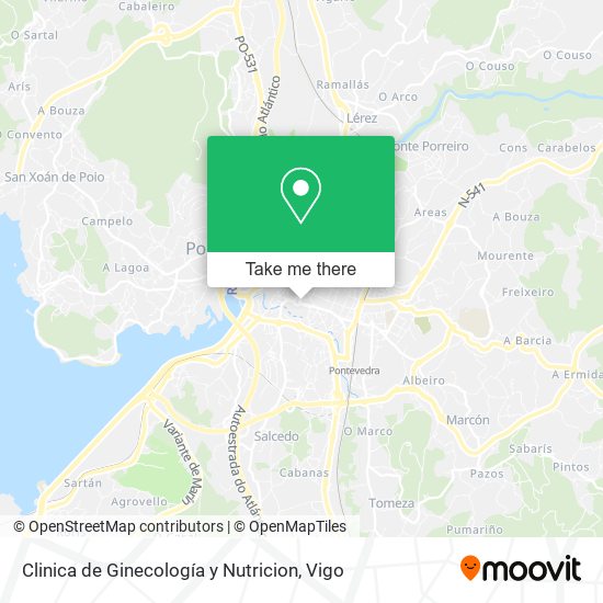 Clinica de Ginecología y Nutricion map