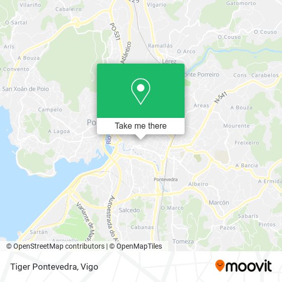 Tiger Pontevedra map