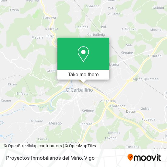 Proyectos Inmobiliarios del Miño map