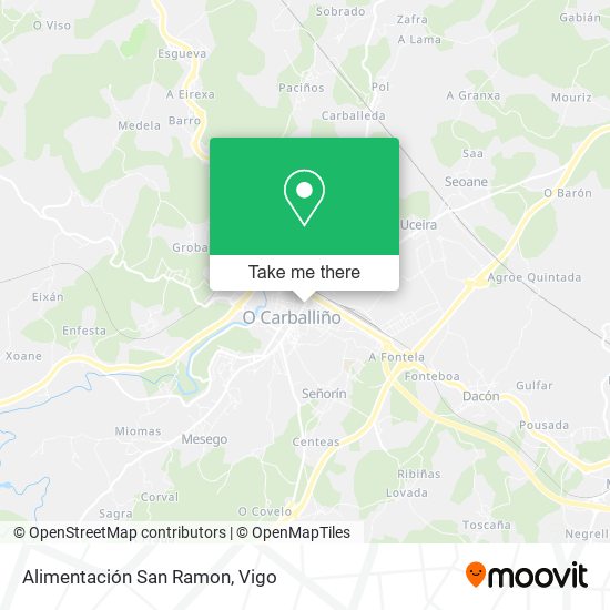 Alimentación San Ramon map