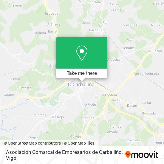 Asociación Comarcal de Empresarios de Carballiño map