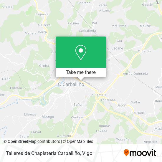 Talleres de Chapistería Carballiño map