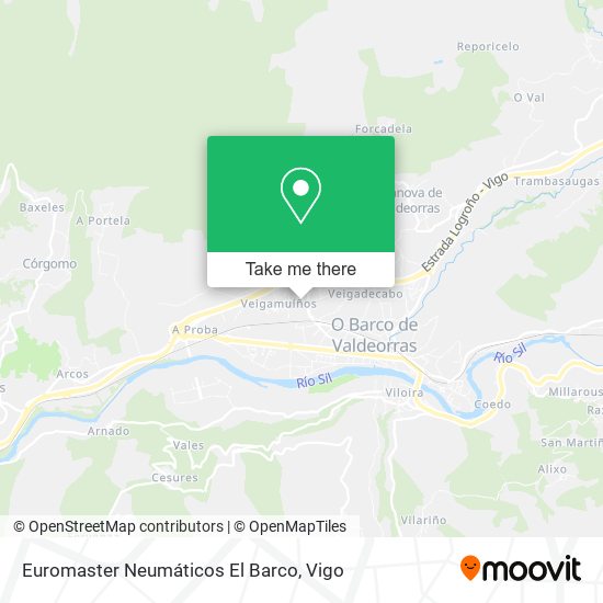 Euromaster Neumáticos El Barco map