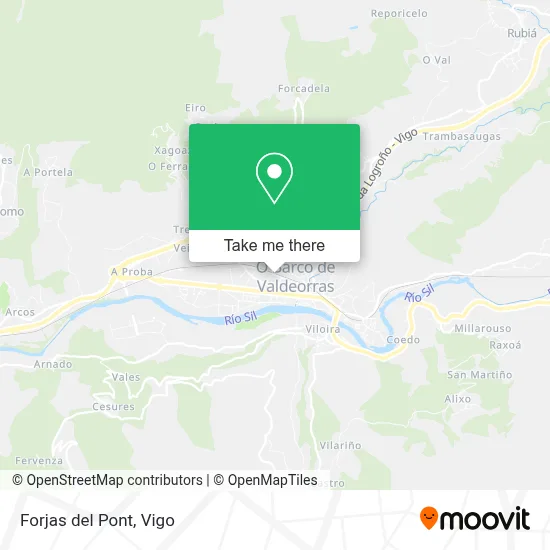 Forjas del Pont map