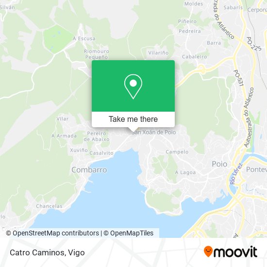 Catro Caminos map