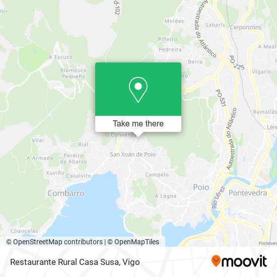 mapa Restaurante Rural Casa Susa