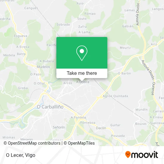 O Lecer map
