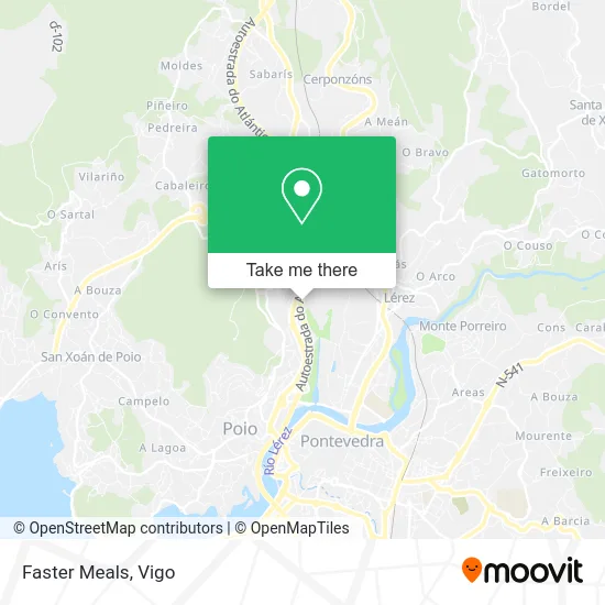Faster Meals map