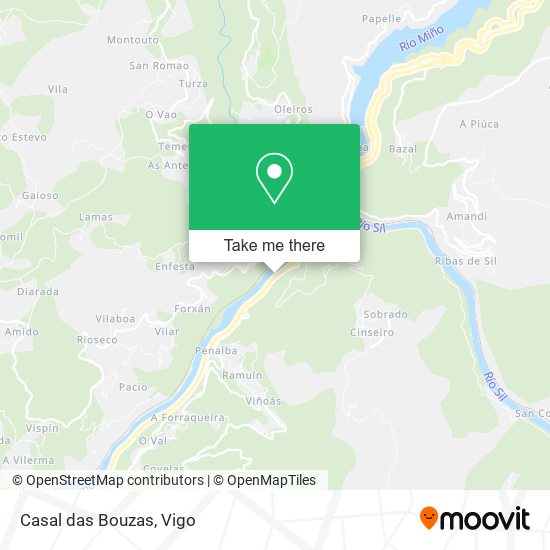 Casal das Bouzas map