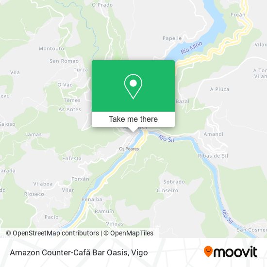 Amazon Counter-Cafã Bar Oasis map