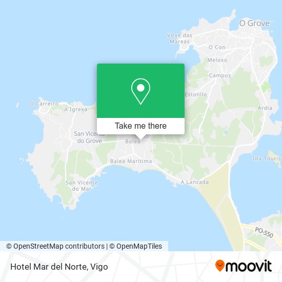 mapa Hotel Mar del Norte