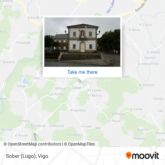 Sober (Lugo) map