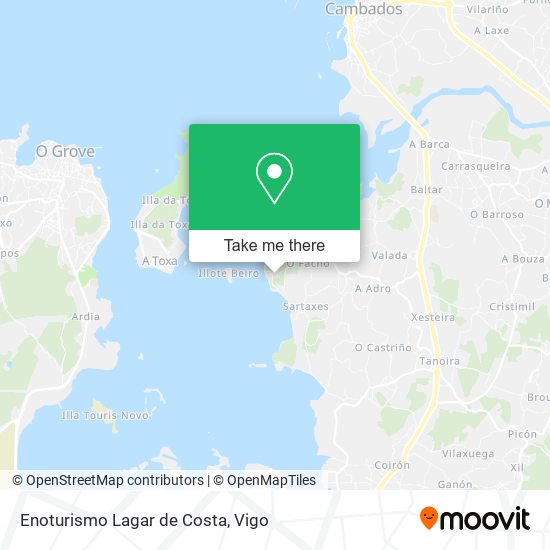 Enoturismo Lagar de Costa map