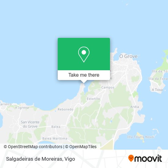 Salgadeiras de Moreiras map