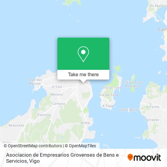 mapa Asociacion de Empresarios Grovenses de Bens e Servicios