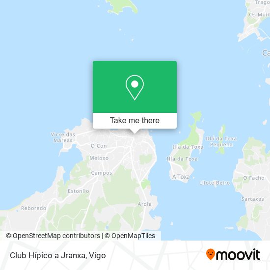 Club Hípico a Jranxa map