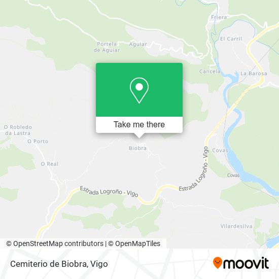 Cemiterio de Biobra map