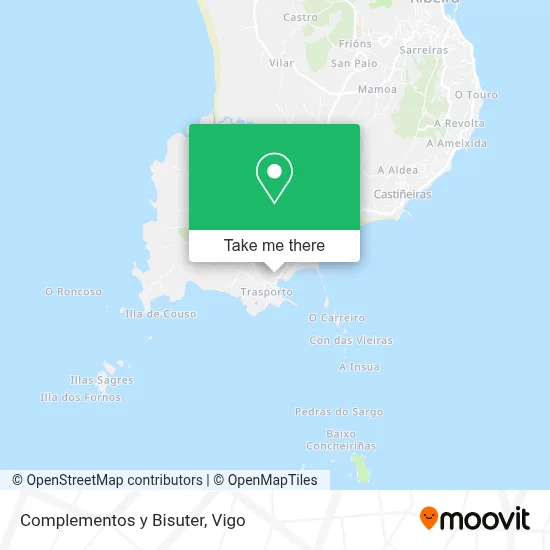 Complementos y Bisuter map