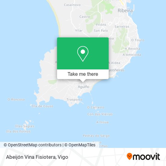 Abeijón Vina Fisiotera map