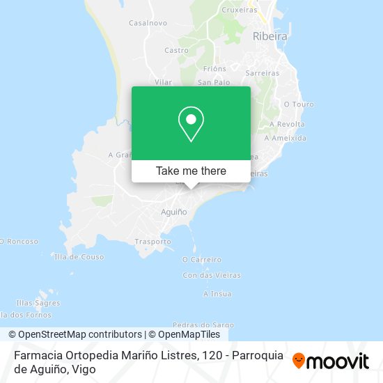 Farmacia Ortopedia Mariño Listres, 120 - Parroquia de Aguiño map