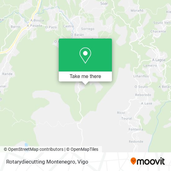 Rotarydiecutting Montenegro map