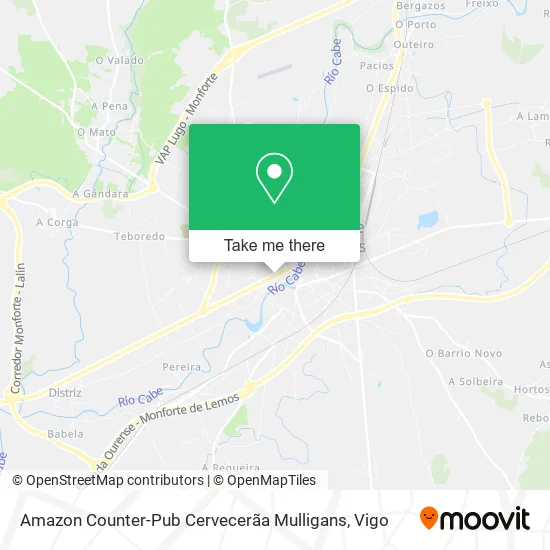 mapa Amazon Counter-Pub Cervecerãa Mulligans
