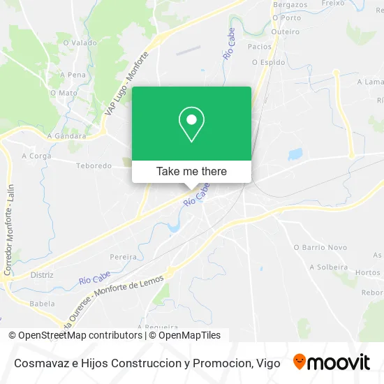 mapa Cosmavaz e Hijos Construccion y Promocion