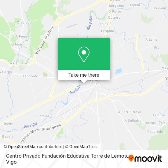 Centro Privado Fundación Educativa Torre de Lemos map
